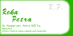 reka petra business card